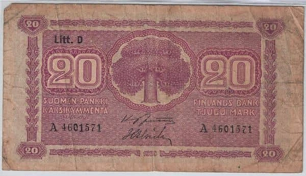 20 Markkaa