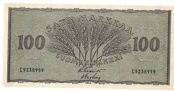 100 Markkaa