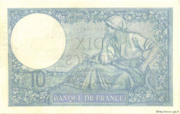 10 francs Minerve