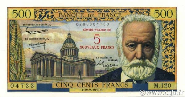 nouveaux francs Victor Hugo