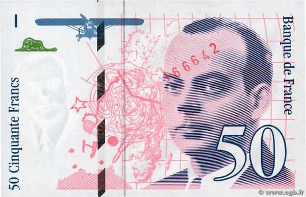50 Francs Saint-Exupéry