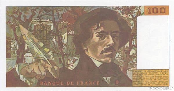 100 francs Delacroix