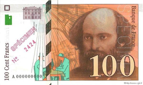 100 Francs Cézanne