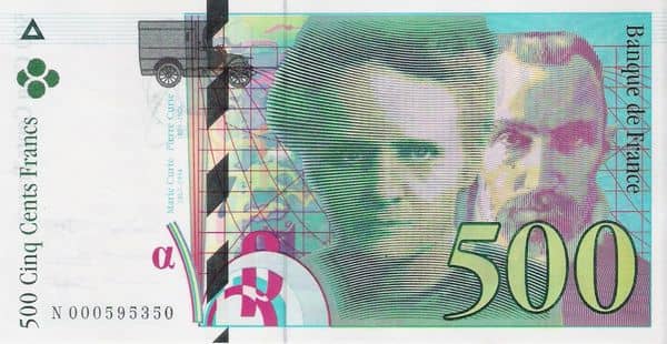500 Francs Pierre et Marie Curie