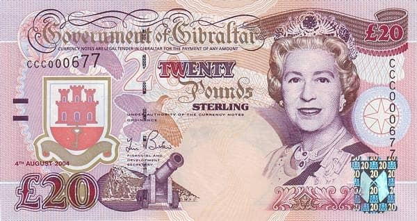 20 Pounds 2004 - Tercentenary of British Rule