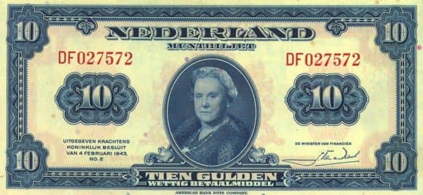 10 Gulden Wilhelmina