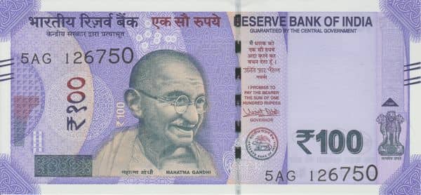 100 Rupees Mahatma Gandhi