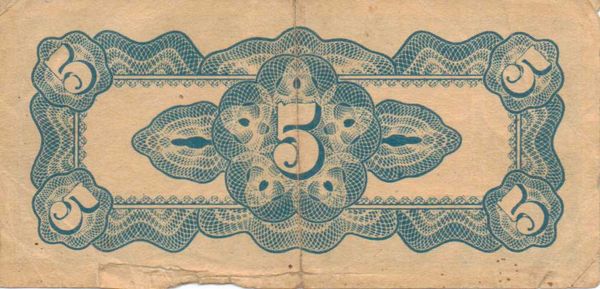 5 Cents Japanese Occupation