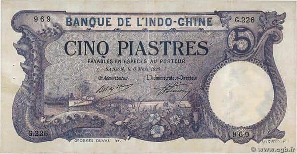 5 Piastres