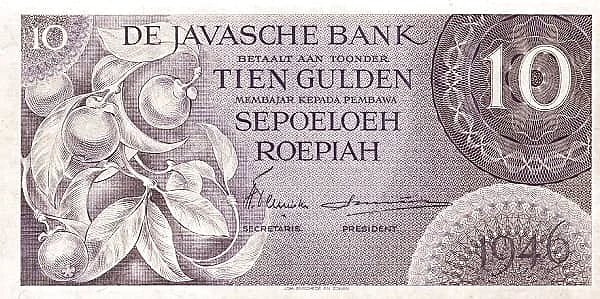 10 Gulden/Roepiah