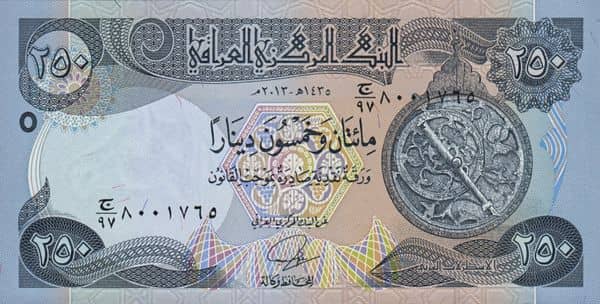 250 Dinars