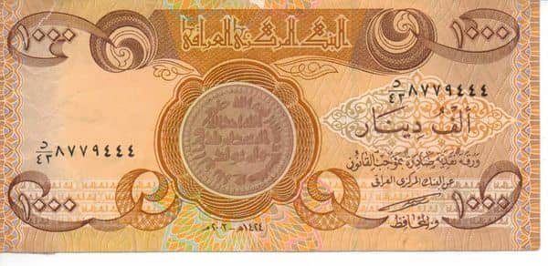 1000 Dinars