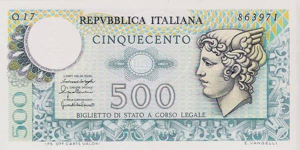 500 Lire Mercurio