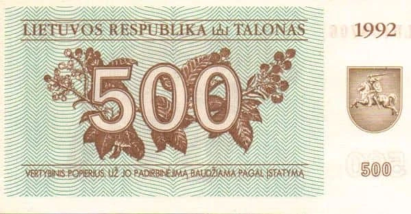 500 Talonas
