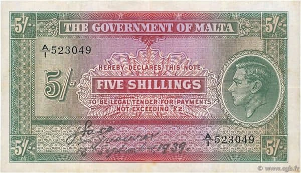 5 Shillings
