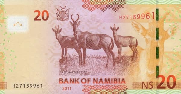 20 Namibia Dollars