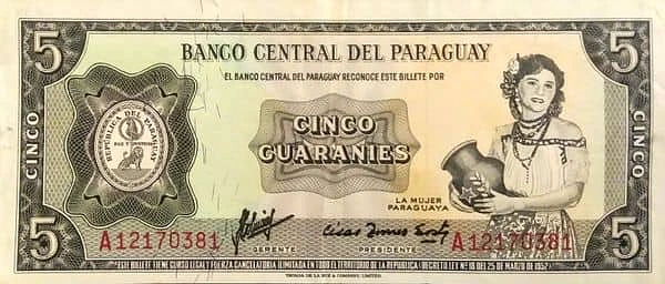 5 guaranies