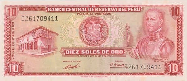 10 soles de oro