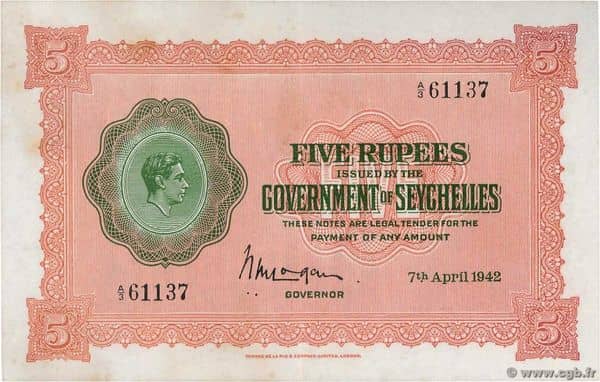 5 Rupees George VI