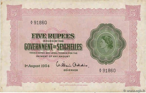 5 Rupees Elizabeth II