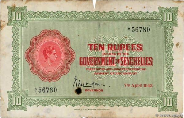 10 Rupees George VI