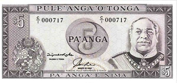 5 Pa'anga - Taufa'ahua