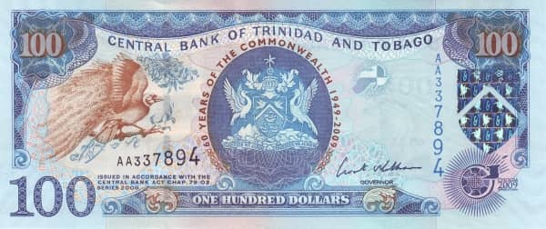100 dollars (60 Aniversario de la Commonwealth)