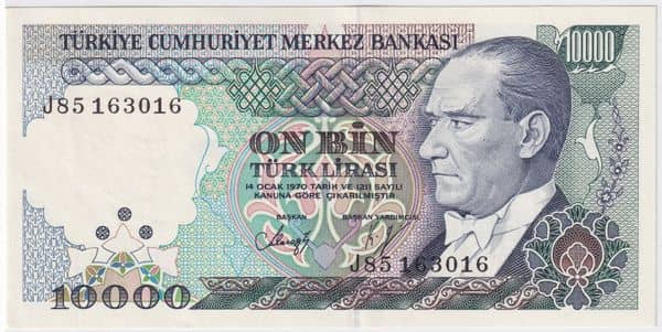 10000 Lira