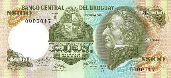 100 nuevos pesos
