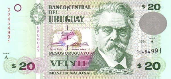 20 Pesos Uruguayos