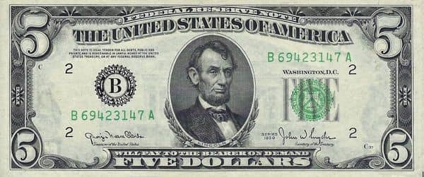 5 dollars