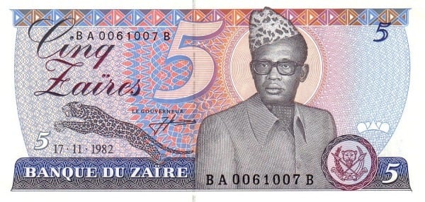 5 zaïres