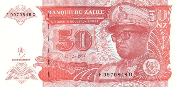 50 nouveaux zaïres
