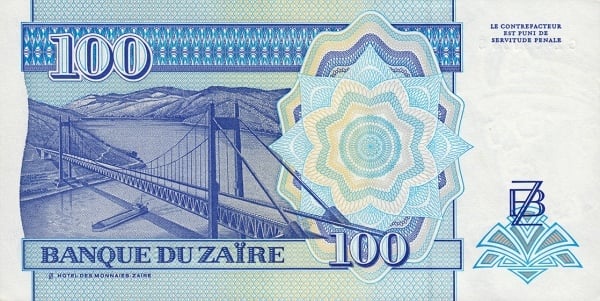 100 nouveaux zaïres