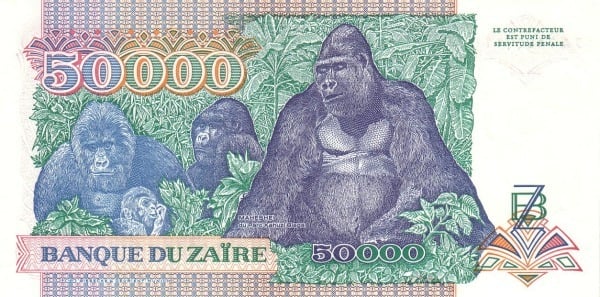 50000 zaïres