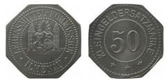 50 pfennig (Ciudad de Ilmenau-Estado federado de Sajonia-Weimar-Eisenach)