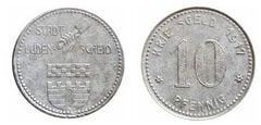 10 pfennigs (Ciudad de Lüdenscheid -Provincia prusiana de Westfalia)