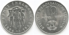 10 mark (Centenario del Nacimiento de Ernst Thalmann)