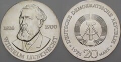 20 mark (150 Aniversario del Nacimiento de Wilhelm Liebknecht)