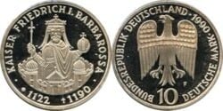 10 mark (800 Aniversario de la Muerte del Kaiser Friedrich Barbarossa)