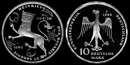 10 mark (800 Aniversario de la Muerte de Heinrich el León)