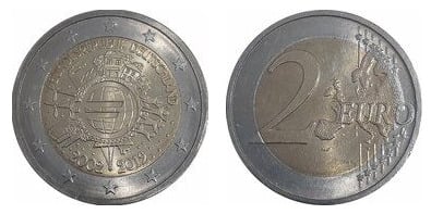 2 euro (10 Aniversario de la Circulación del Euro)
