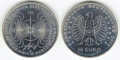 10 euro (Heinrich Hertz - 125 Años Rayos Eléctricos)