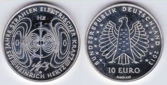 10 euro (Heinrich Hertz - 125 Años Rayos Eléctricos)