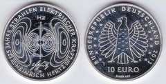 10 euro (Heinrich Hertz - 125 Años Rayos Eléctricos)