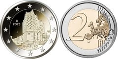 2 euro (Filarmónica del Elba - Hamburgo)