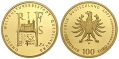 100 euro (Centenario Quedlinburg - Patrimonio de la UNESCO)