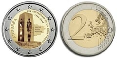 2 euro (25 Aniversario de la Constitución de Andorra)