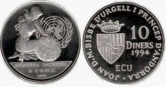 10 diners (Ingreso de Andorra en la ONU)