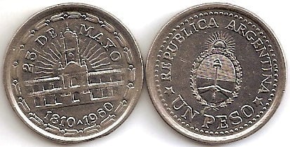 1 peso (150 Aniversario de la Revolución de Mayo de 1810)